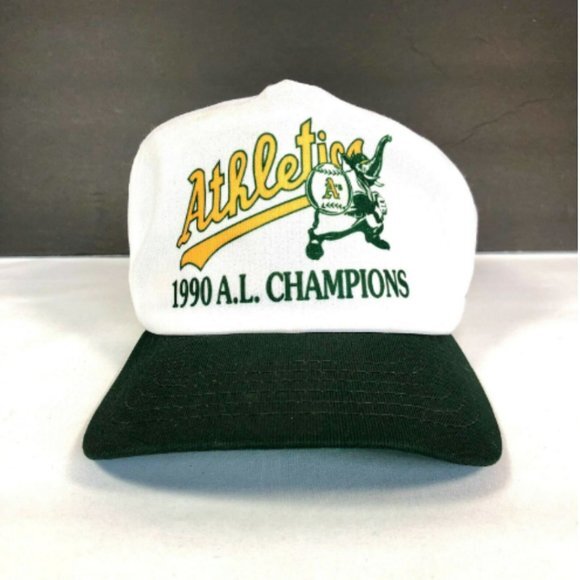 New Era Other - Vintage 1990 Oakland A's AL Champs Snapback Hat New Era USA High Crown